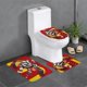 thumbnail image 1 of Hamburglar Juego de 3 alfombras de baño de coral fleece: tapete de baño + alfombra de inodoro en forma de U + funda de tapa de inodoro en forma de O, 1 of 6