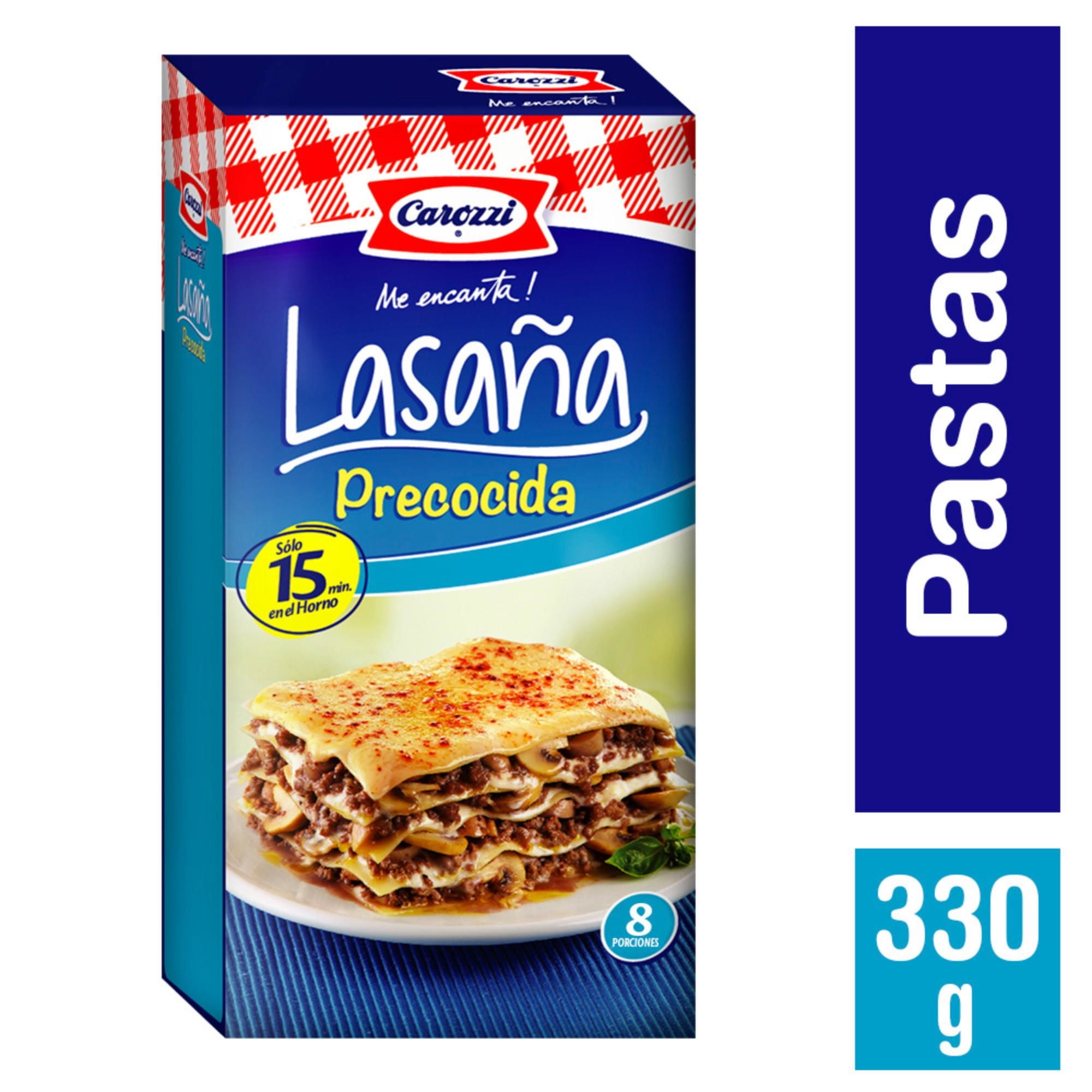 Lasaña Precocida Caja 330 g Carozzi