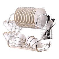 Genérico - Escurridor Loza Platos Inoxidable 2 Niveles