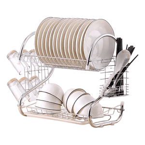 Genérico - Escurridor Loza Platos Inoxidable 2 Niveles