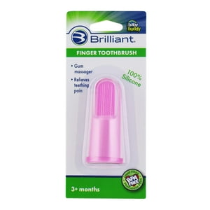 Cepillo De Dientes De Dedo Brilliant Rosado