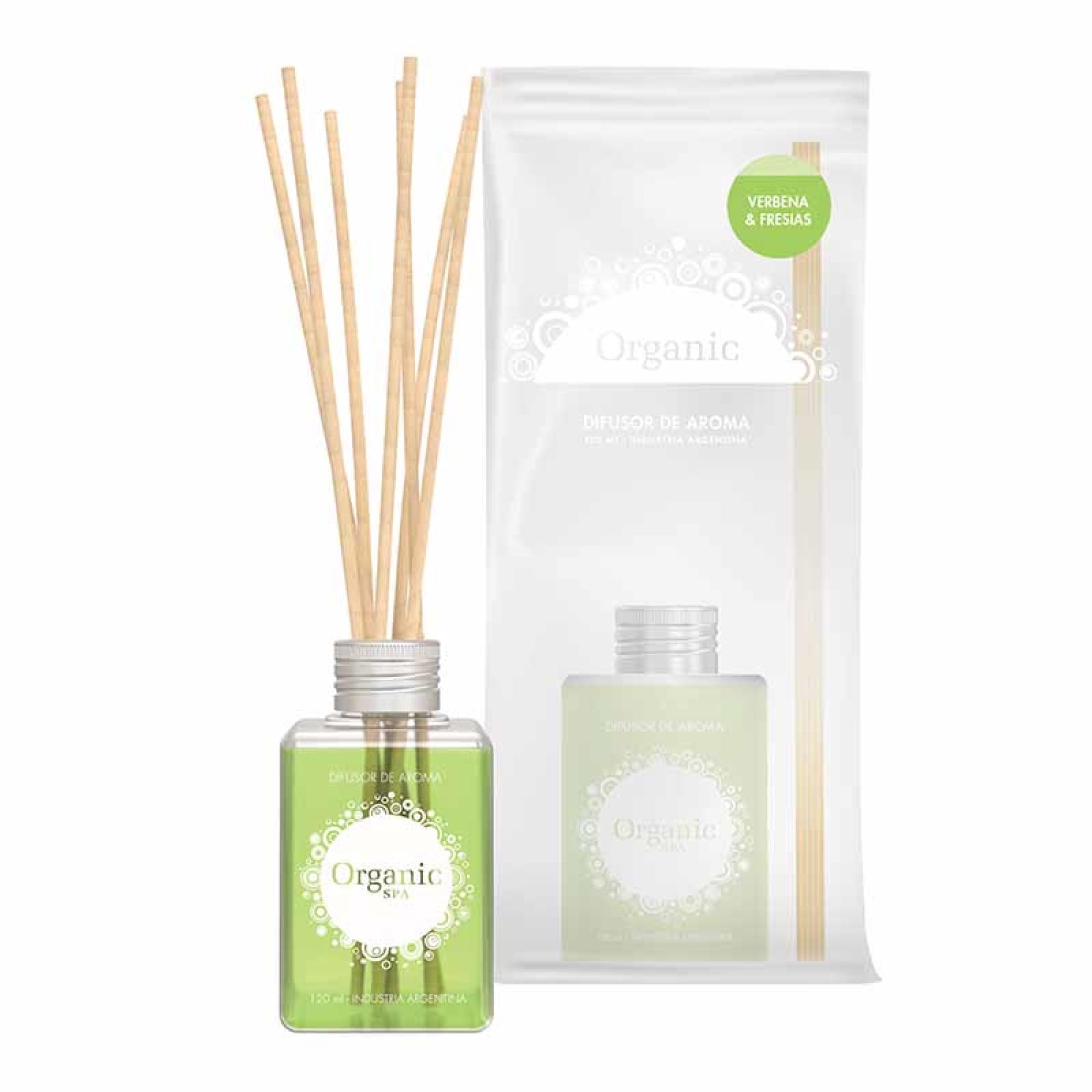 Difusor Ambiental 120 Ml Verbena Fresias 1 Un Organic Spa