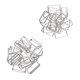 thumbnail image 2 of Conector de hebilla ajustable de metal de 40 piezas para correa de bolsa 38x16x2.8mm plateado, 2 of 5