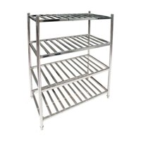 Imahe - Estanteria Acero Inox Tipo Rejilla De 90 X 45 X 155 Cms.
