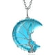 thumbnail image 1 of HESHPAWS Árbol de la vida collar de collar de alambre envuelto de luna creciente colgante de piedra de la luna creciente colgante,7 Chakra collar de joyería de cristal de curación para mujeres, 1 of 2