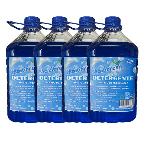 Detergente Maxifresh Matic 5 Litros Ecop 4 Unidades