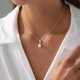thumbnail image 2 of Collar Yoosteel de Perla 14K de 16 Pulgadas, 2 of 3
