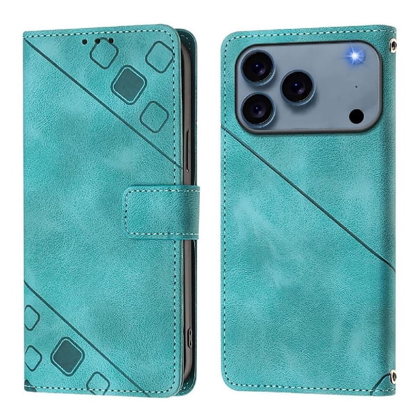 Funda Cartera para iPhone 17 Pro Max con Soporte y Ranuras, Resistente a Golpes y Rayones Verde