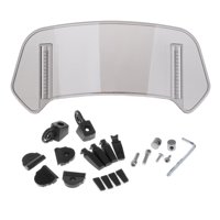 Ioensy - Clip De Extensión De Parabrisas De Motocicleta En Alerón De Parabrisas Elevado Resistente Pequeño Gris