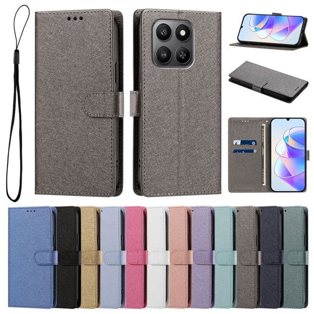 Cartera Funda para Honor 400 Smart Carga Inalámbrica, Gris