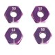 thumbnail image 2 of Piezas de actualización de 12 mm Acoplador de base de ruedas hexagonales de espesor 5.0 para piezas rc hsp púrpura, 2 of 5