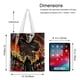 thumbnail image 5 of Horror Movie: Michael Myers Bolso de tela con estampado de lienzo para mujer, bolsa de compras reutilizable y estética, con cremallera interior, regalo para mujer,40*40cm., 5 of 6