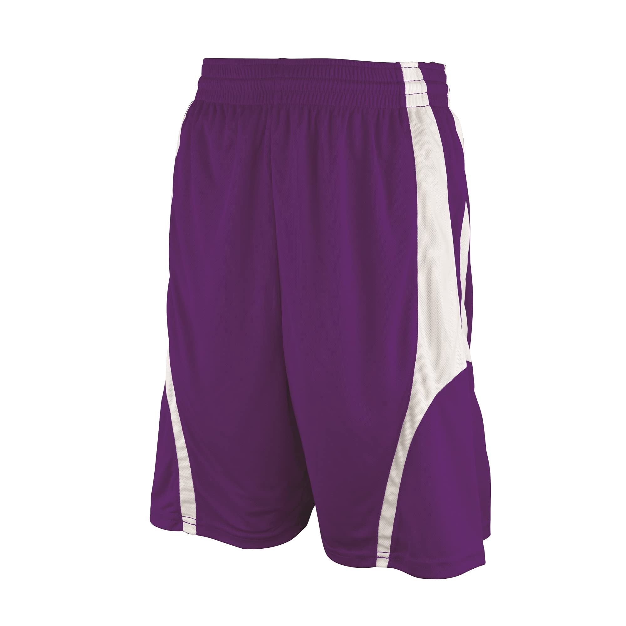 Pantalón Corto De Baloncesto Martin Sports Rev. Púrpura/blanco Para Adulto L