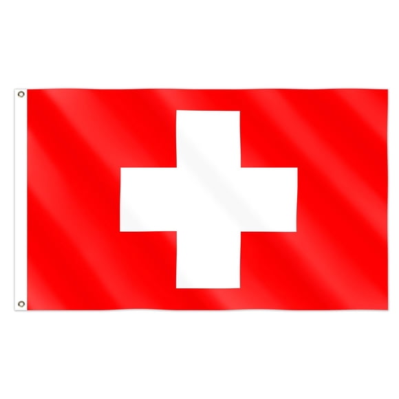 Bandera de Suiza Boolavard 90 x 150 cm impermeable, doble cara