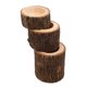 thumbnail image 2 of Tocón De árbol 3x Soporte De Vela De Madera Para La Luz Del Té Para La Decoración De La Boda, 2 of 3