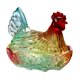 thumbnail image 4 of Plato De Dulces De Vidrio Con Forma De Gallina, Frutero Con Tapa Para Mesa, Cocina, Boda, Multicolor, 4 of 5