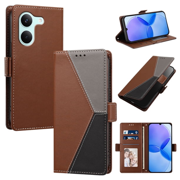 Funda Cartera con Soporte para Xiaomi Xiaomi Poco X8 Pro 5G, Marrón