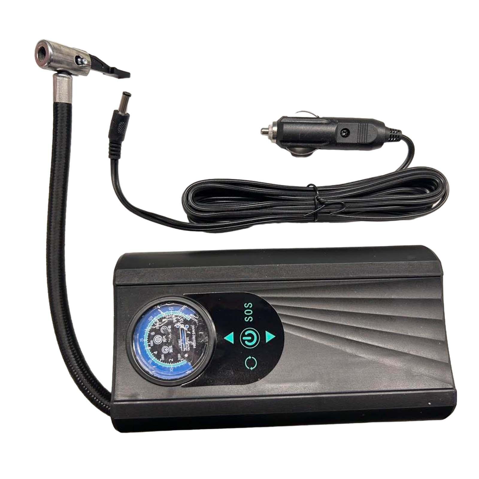 Ioensy - Inflador De Compresor De Aire De Neumáticos De Coche Con Cable Eléctrico Con Manómetro