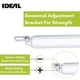 thumbnail image 5 of Cierrapuertas neumático Ideal Security 9700 Touch & Hold blanco, 5 of 7