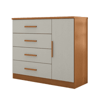 Muebles Diogo - Cómoda Ginebra Color Cinamomo Areia