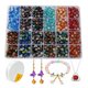 thumbnail image 1 of Kit de 600 cuentas de vidrio C MY de 8 mm, 12 colores, para joyería, 1 of 7