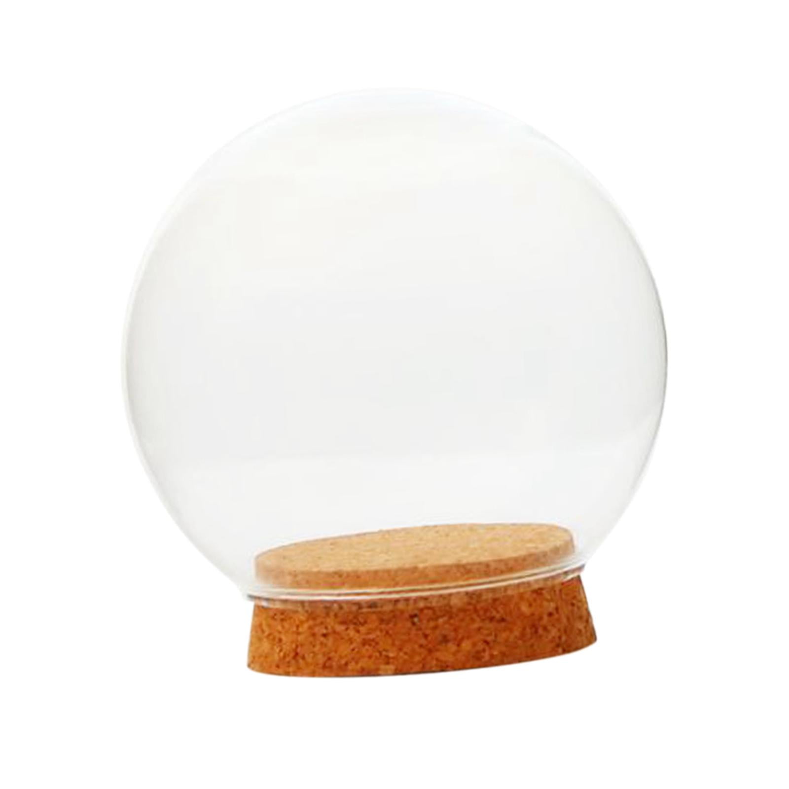 Magideal - Cúpula De Cristal Con Base, Adorno De Cúpula De Cristal Transparente, Centro De Mesa, Escaparate De Exhibición De Cúpula De Cristal Para Decoración De 18 Cm