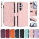 thumbnail image 3 of Funda Cartera Mariposa para [Samsung Galaxy A05s] con Soporte y Cremallera Rosa, 3 of 6