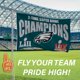 thumbnail image 2 of Bandera BANNER Team Sports America 152 cm Eagles Multi‑Win, 2 of 6