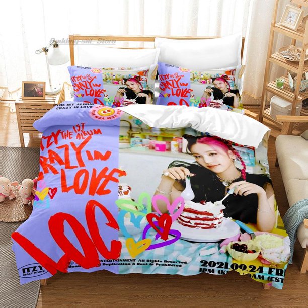 ITZY LOCO Bedding Set Bed Set Aldult Kid Bedroom Duvetcover Sets Hip Hop bed sheet set