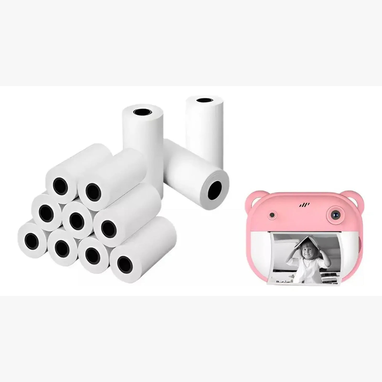Genérico - X6 Rollo De Papel Impresión Cámara Instantánea Para Niños Color Blanco
