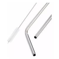 Disparo - Set 4 Bombillas Reutilizables Con Cepillo Ecologico Cocina Tragos