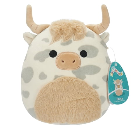 Peluche Squishmallows Original Borsa The Grey Highland Cow
