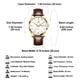 thumbnail image 5 of RELOJ QBAIZI Oro con Correa de Cuero y Día-Fecha Analógico, 5 of 9
