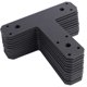 thumbnail image 1 of Soportes en T JIOU JIA paquete de 12, 165 x 145 mm, negro, 1 of 6