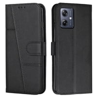 Foxdock - Funda Flip Para Moto G54 – Carcasa Delgada Y Resistente A Impactos Con Soporte Para Uso Diario Y Profesional