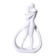 thumbnail image 1 of Escultura De Los Amantes De La Estatua De La Pareja Para La Decoración Del Hogar Del Gabinete De Entrada De La Mesa Blanco, 1 of 3