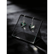thumbnail image 3 of Aro Mujer Plata 925 Cristal Swarovski Apegado Emerald #1, 3 of 3