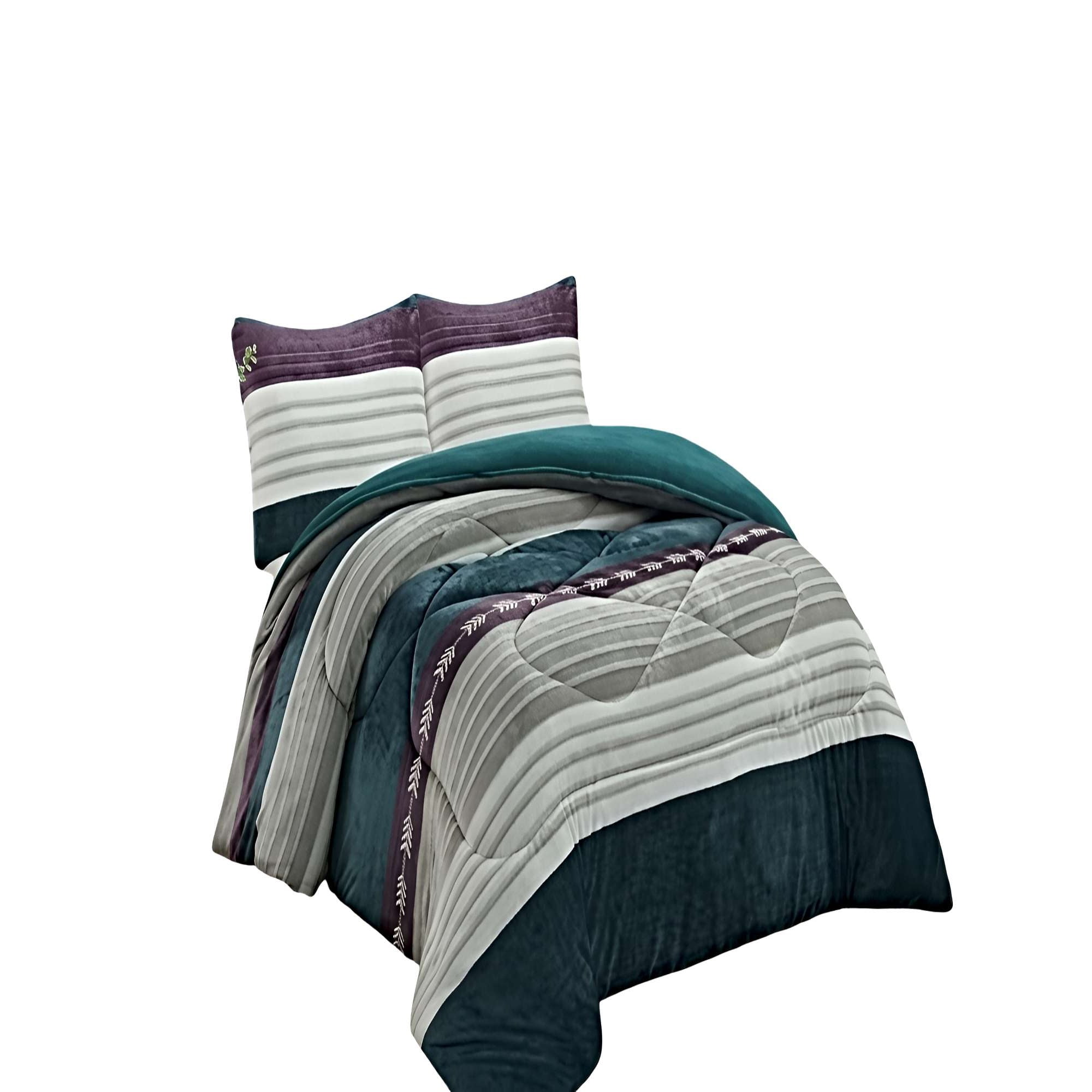 Genérico - Cobertor De Invierno Plush 1.5 Plaza 180x200cm Multicolor 1