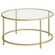 thumbnail image 1 of Mesa de centro vidrio Gold premium, 1 of 6