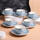 thumbnail image 5 of Juego de 6 tazas de té Brew To A Tea de 200 ml con diseño floral y borde dorado, 5 of 7