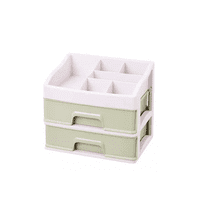 Genérico - Organizador De Cosméticos Con 2 Cajones Para Maquillaje, Color Transparente