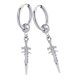 thumbnail image 4 of Pendientes De Acero Inoxidable Pendiente Largo Clip De Oreja Pendiente De Oreja Plata 2pcs, 4 of 5