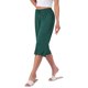 thumbnail image 4 of INSPIRE CHIC Pantalones Cortos de Pijama de Mujer de Cintura Alta Viscosa Cómodos Suaves a la Rodilla con Bolsillos X-grande Verde, 4 of 6
