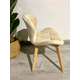 thumbnail image 3 of Silla Mariposa Terciopelo Beige, 3 of 4