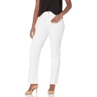 Pantalones Gloria Vanderbilt Amanda High Rise, Vaqueros Cónicos Blancos 10