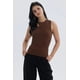 thumbnail image 1 of Polera Mujer Lisa Abertura Café Oscuro, 1 of 4
