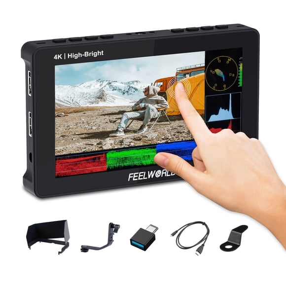 Monitor de campo con cámara FEELWORLD F5PROX 5.5 pulgadas 1600 Nit 4K HDMI