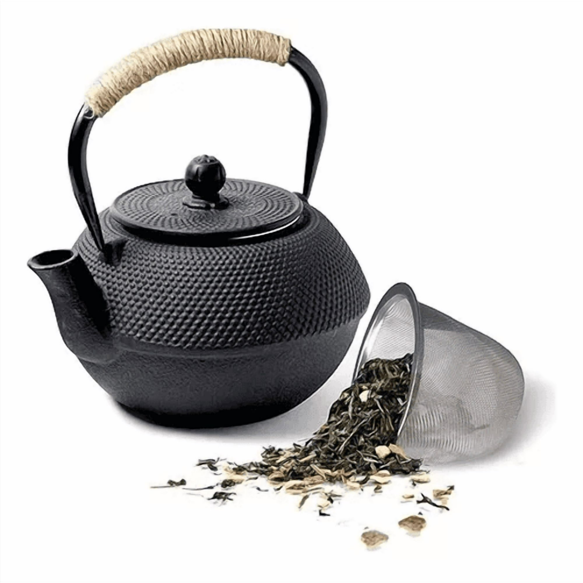 Genérico - Hervidor De Hierro Fundido De 1200 Ml Con Tapa, Acero