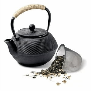 Genérico - Hervidor De Hierro Fundido De 1200 Ml Con Tapa, Acero