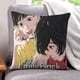 thumbnail image 1 of Mira Hacia Atrás Fundas de almohada de terciopelo con tema, regalos de funda de almohada, decoración para el hogar, cojín de lanzar, regalo de cumpleaños para fans y parejas. 45cm x 45cm., 1 of 6